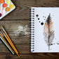 Illustration de plume à l’aquarelle, impression d'art par Stefy Artiste, solde